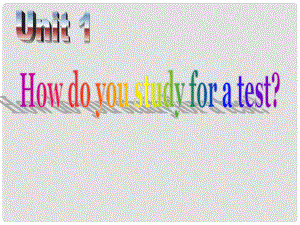 浙江省慈溪市九年級(jí)英語(yǔ)全冊(cè)《Unit 1 How do you study for a test》課件 人教新目標(biāo)版