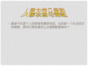 河南省洛阳36中七年级美术《学习服装搭配》课件 新人教版