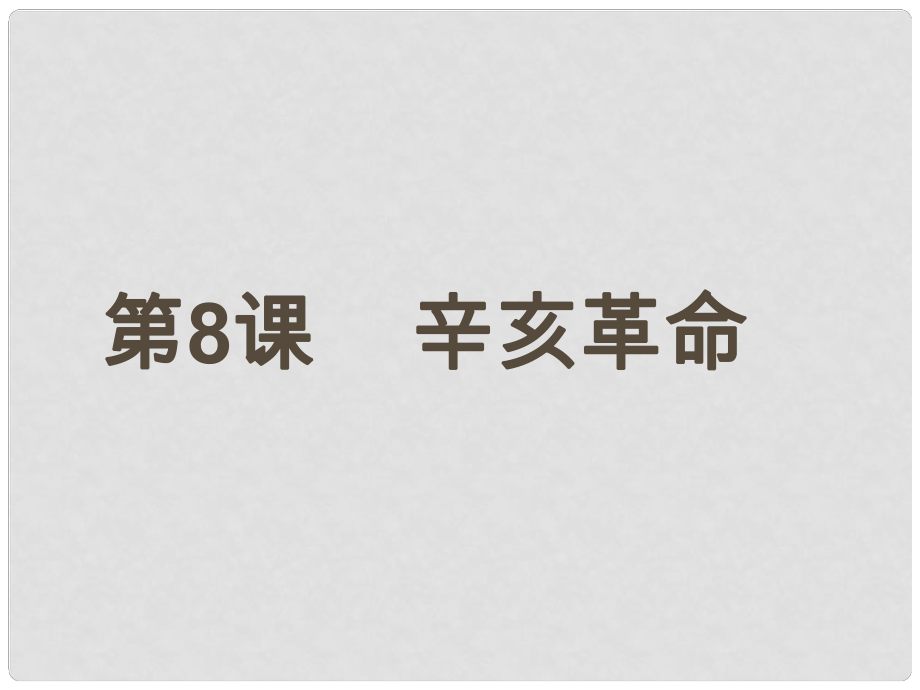 河南省鄲城縣光明中學(xué)八年級(jí)歷史上冊(cè) 辛亥革命課件 新人教版_第1頁(yè)