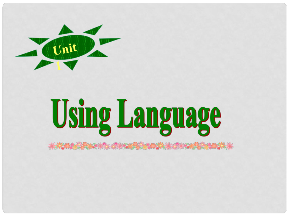 浙江省高中英語 Unit1 Using language1課件 新人教版必修2_第1頁