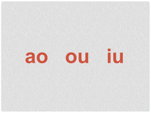 小升初語文知識(shí)點(diǎn)專項(xiàng)復(fù)習(xí) 專題一 基礎(chǔ)知識(shí) ao ou iu課件