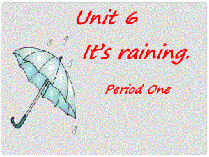 河南省鄭州市侯寨二中七年級英語下冊《Unit 6 It’s raining.》課件二 人教新目標版