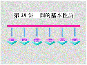 山東省陽(yáng)信縣第一實(shí)驗(yàn)學(xué)校中考數(shù)學(xué)一輪復(fù)習(xí) 第29講 圓的基本性質(zhì)課件（1）