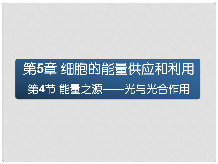 湖南省隆回縣第二中學高中生物 第五章 光合作用課件1 新人教版必修1_第1頁