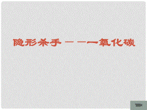 浙江省寧波市支點教育培訓學校中考科學專題復習 一氧化碳課件