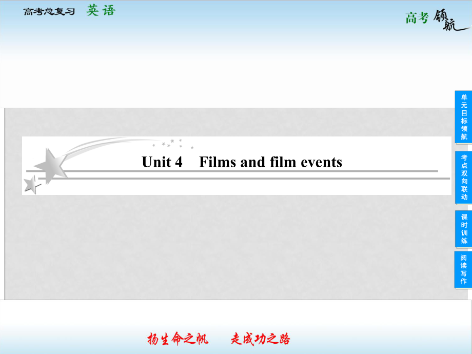 高考英語總復(fù)習(xí) 84 Unit 4 Films and film events課件 牛津譯林版_第1頁