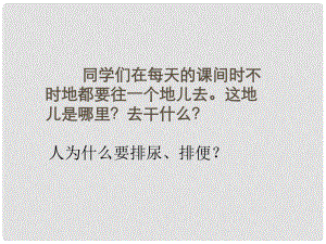 七年級(jí)生物下冊(cè) 第一節(jié) 尿的形成和排出課件 人教新課標(biāo)版