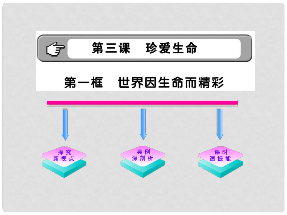 20011版七年級政治上冊 世界因生命而精彩配套課件 人教實驗版_第1頁