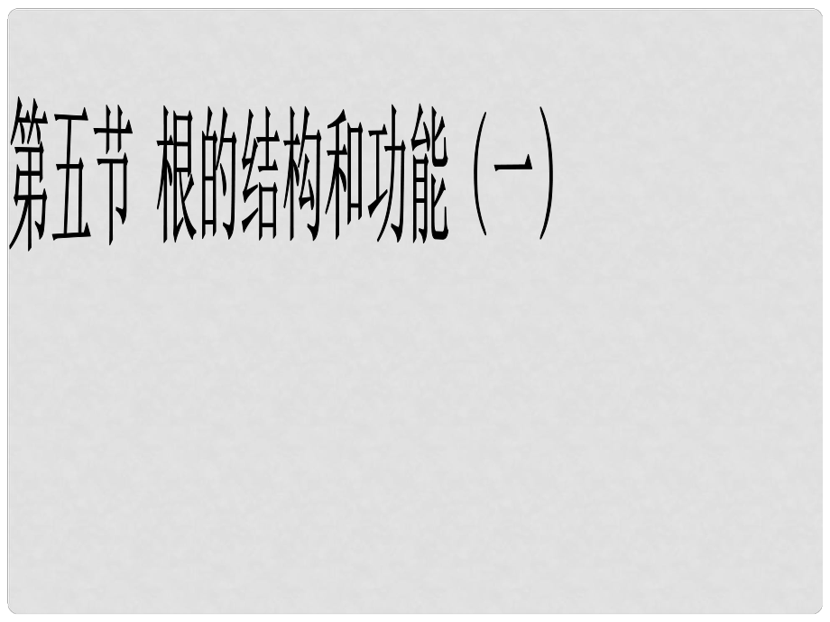 山東省棗莊市嶧城區(qū)吳林街道中學八年級生物上冊 第四單元 第一章 第五節(jié) 根的結(jié)構(gòu)和功能 課件課件 濟南版_第1頁