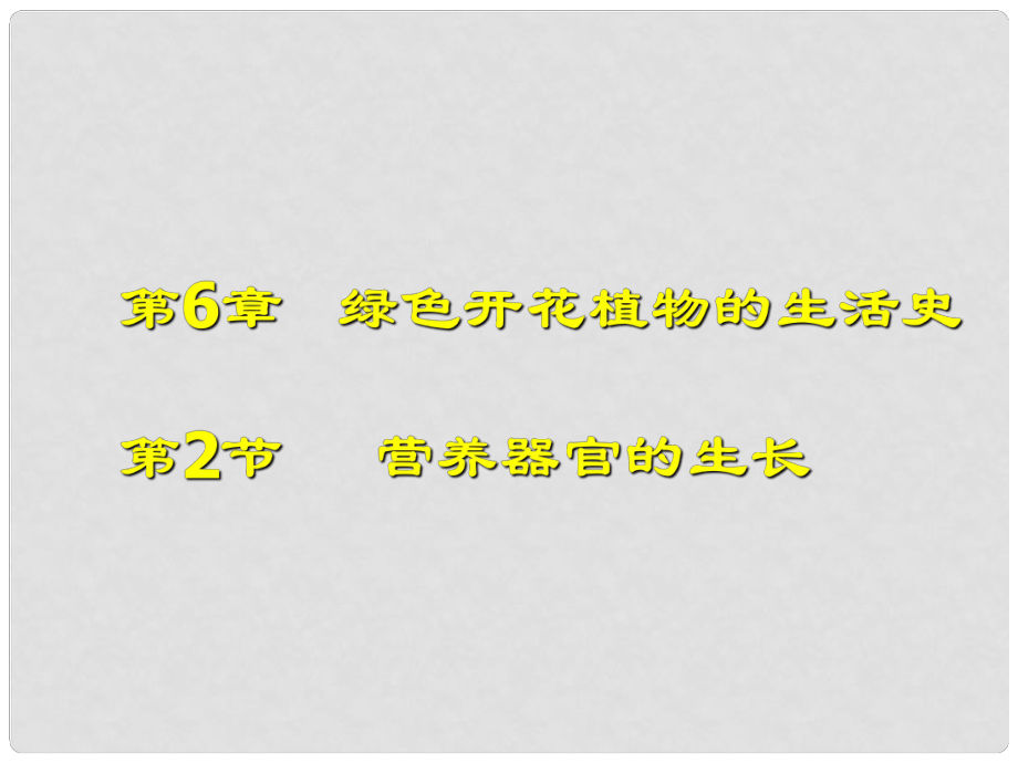 重慶市萬州區(qū)塘坊初級中學七年級生物上冊 第六章 綠色開花植物的生活史 62 營養(yǎng)器官的生長課件 北師大版_第1頁