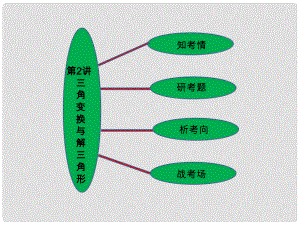 福建省羅源縣第一中學(xué)高三數(shù)學(xué)二輪復(fù)習(xí) 專題二 第二講 三角變換與解三角形課件 人教版