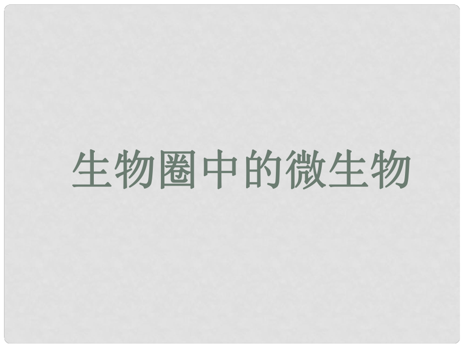 廣東省仁化縣周田中學(xué)八年級(jí)生物上冊《第1節(jié) 微生物在生物圈中的作用》課件 新人教版_第1頁