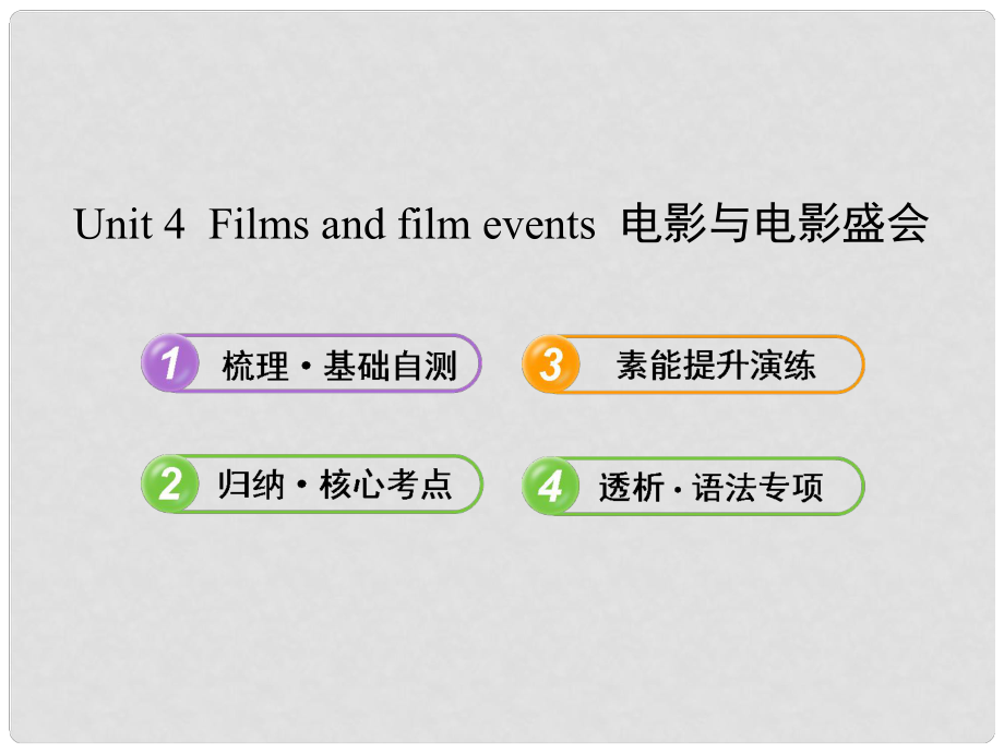 高中英語 Unit 4 Films and film events課件 譯林牛津版選修8_第1頁