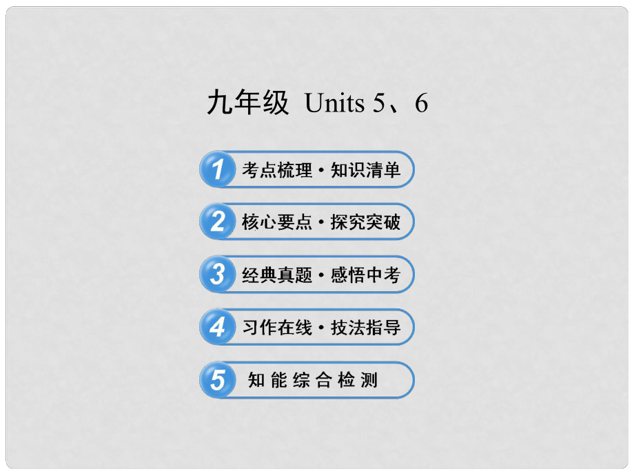 中考英語(yǔ) 九年級(jí) Units 56復(fù)習(xí)課件 人教新目標(biāo)版_第1頁(yè)