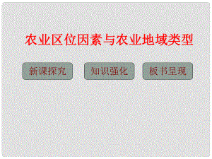 廣東省佛山市順德區(qū)高一地理 農(nóng)業(yè)區(qū)位因素與農(nóng)業(yè)地域類型課件 新人教版