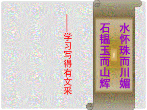 高考語(yǔ)文專題復(fù)習(xí) 《學(xué)習(xí)寫得有文采》2課件 新人教版