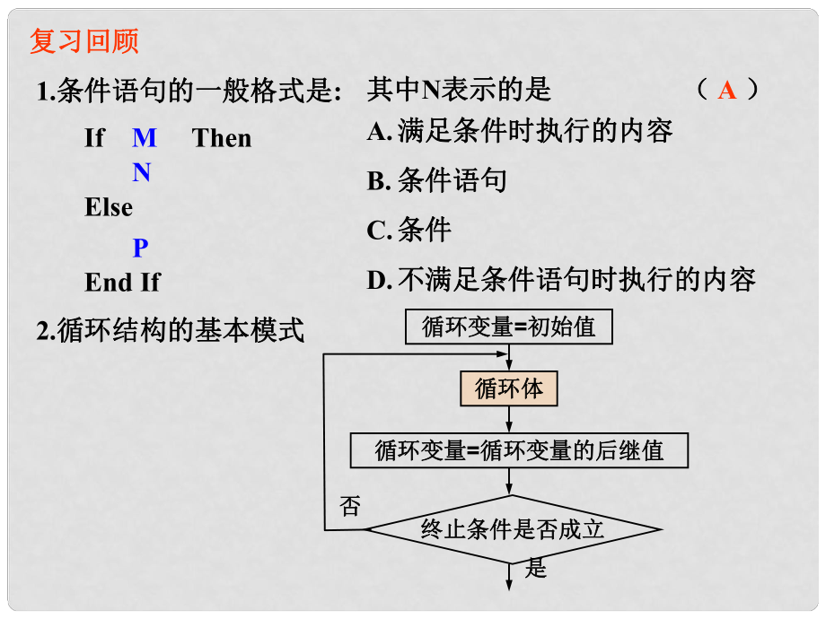 江西省遂川二中高中數(shù)學(xué) 幾種基本語句課件（2） 北師大版必修3_第1頁(yè)