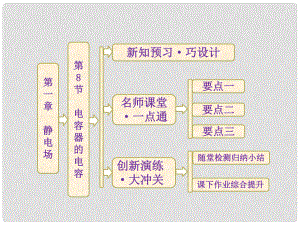 高中物理 第一章 第8節(jié) 電容器的電容課件 新人教版選修31