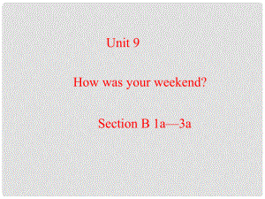 河南省鄭州市第九十六中七年級(jí)英語(yǔ) Unit9 How was your weekend Section B 1 課件 人教新目標(biāo)版