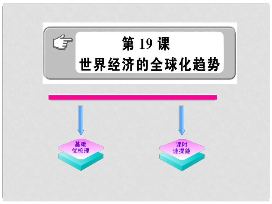 1011版九年級歷史下冊 719《世界經(jīng)濟的全球化趨勢》課件 岳麓版_第1頁