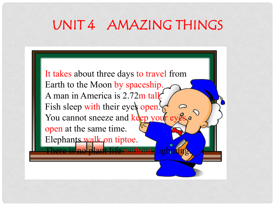 江蘇省太倉市第二中學(xué)七年級英語下冊 Unit 4《Amazing thing》 Comic strip~Welcome to the unit課件 牛津譯林版_第1頁