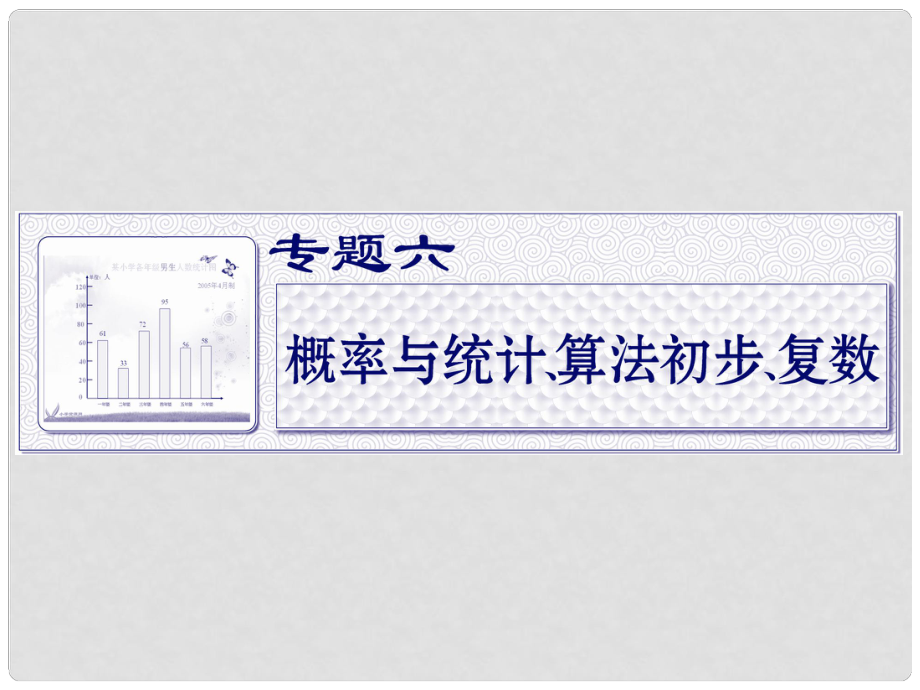 陕西省汉中市陕飞二中高三数学二轮复习 专题六第一讲 排列、组合、二项式定理课件_第1页