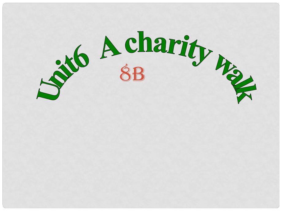 江苏省仪征市月塘中学八年级英语下册 Unit 6 A charity walk Welcome to the unit课件 牛津版_第1页