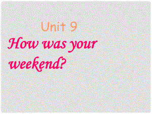 云南省水富縣第二中學(xué)九年級英語上冊《Unit 9 How was your weekend》課件 人教新目標(biāo)版