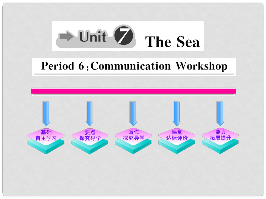 1011高中英语 Unit7《The Sea》Period6课时讲练通课件 北师大版必修3_第1页