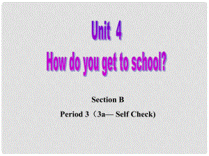 福建省廈門市思明區(qū)東埔學(xué)校八年級英語上冊 Unit 4 how do you get to school？Section 3課件 人教新目標(biāo)版