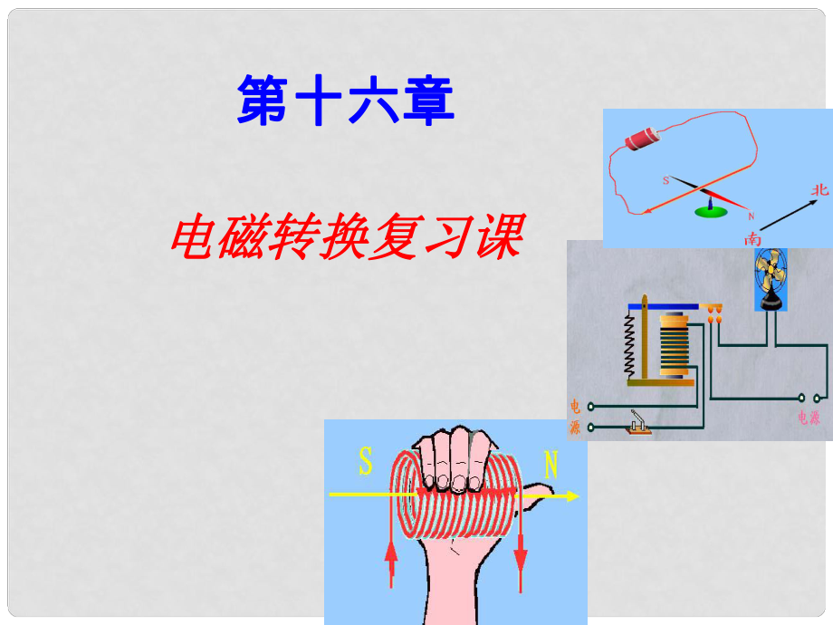 九年級(jí)物理下冊(cè) 第十六章《電磁轉(zhuǎn)換》名師教學(xué)課件 蘇科版_第1頁(yè)