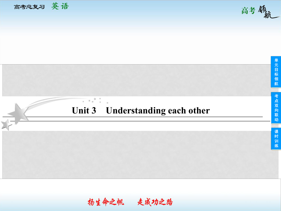 高考英語總復(fù)習(xí) 63 Unit 3 Understanding each other課件 牛津譯林版_第1頁