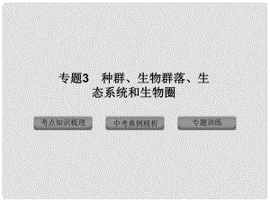 廣東省深圳市福田云頂學(xué)校中考生物專題復(fù)習(xí) 專題3 種群、生物群落、生態(tài)系統(tǒng)和生物圈課件 新人教版