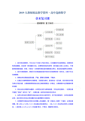 人教版 高中數(shù)學(xué) 選修22習(xí)題 第二章　推理與證明 章末復(fù)習(xí)課