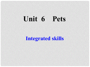 江蘇省沭陽縣銀河學(xué)校七年級(jí)英語下冊(cè)《Unit 6 Pets Integrated skills》課件 牛津版