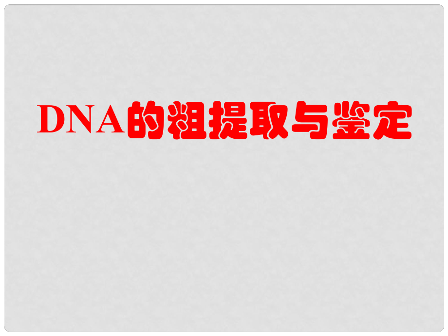 高中生物《第五章 第一節(jié) DNA的粗提取與鑒定》課件5 新人教版選修1_第1頁