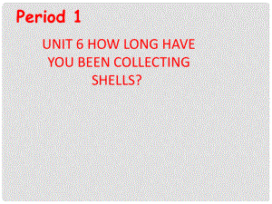 八年級(jí)英語下冊(cè) Unit 6 How long have you been collecting shells Section A 2a2c課件 人教新目標(biāo)版