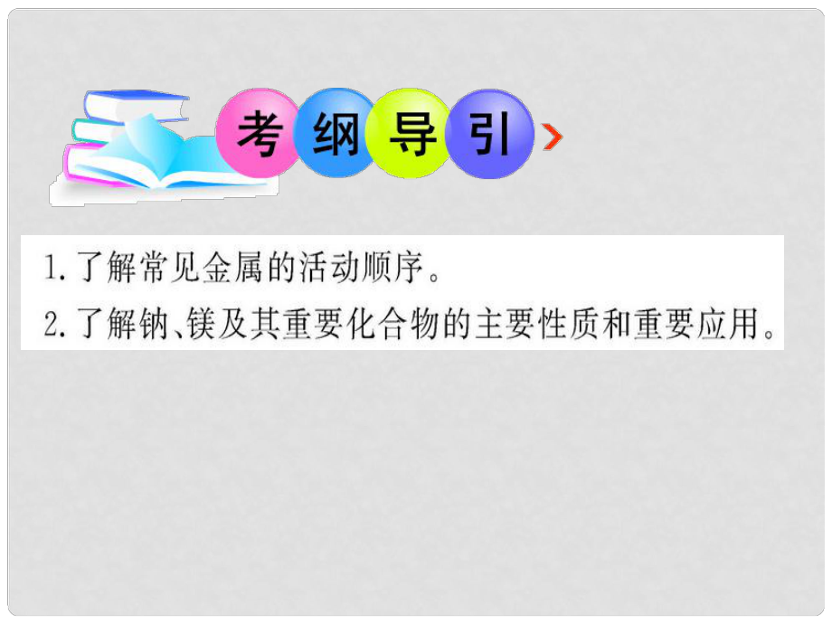 福建省福清元洪高級中學高中化學《鎂、鋁及其化合物》課件02 新人教版_第1頁