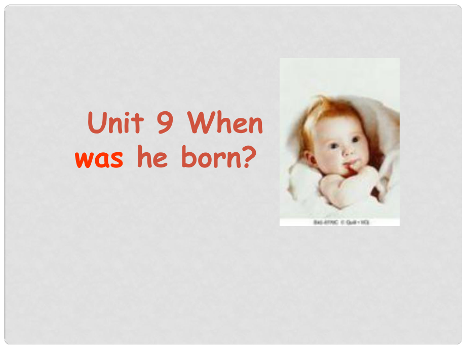 七年級英語上冊 Unit 9 When was he born課件 人教新目標版_第1頁