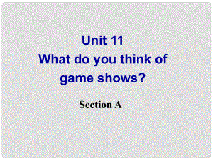 河南省鄭州市第九十六中七年級(jí)英語 Unit11 What do you think of game shows 課件 人教新目標(biāo)版