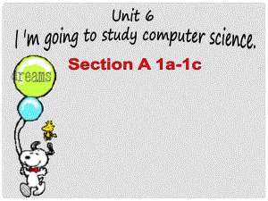 八年級英語上冊 Unit 6 I’m going to study computer science SectionA 1a1c課件 人教新目標版