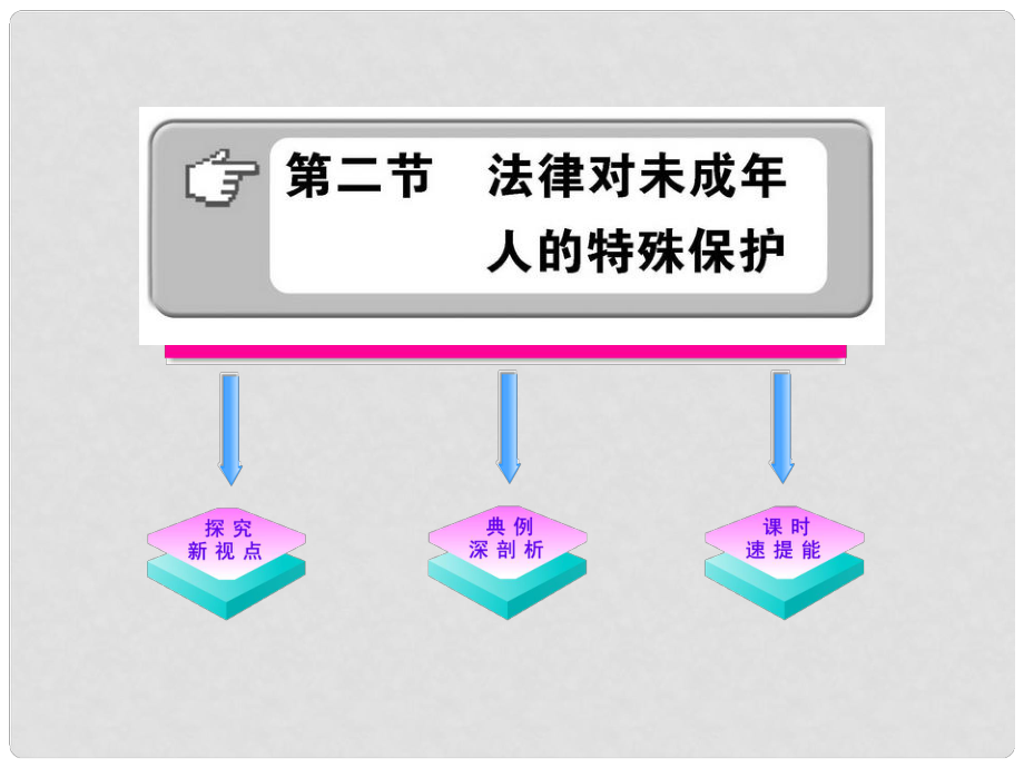 1112版八年級政治上冊 52《法律對未成年人的特殊保護》課件 湘教版_第1頁