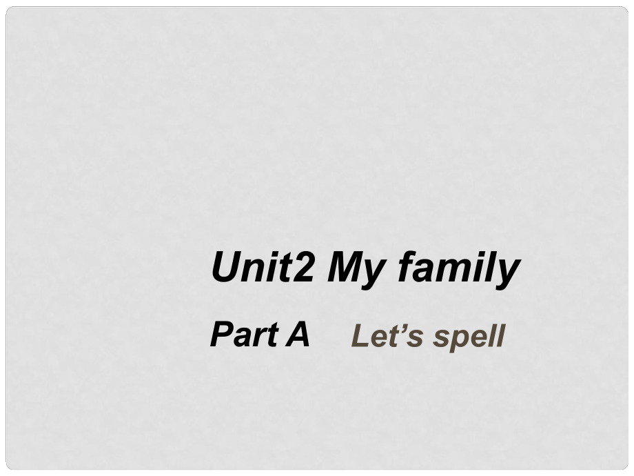 三年級(jí)英語(yǔ)下冊(cè) Unit2 Part A Let's spell課件 人教PEP（標(biāo)準(zhǔn)版）_第1頁(yè)