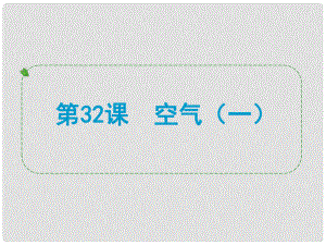 浙江省溫州市蒼南縣括山中學(xué)九年級(jí)化學(xué)下冊(cè) 第32課 空氣(一)課件 浙教版