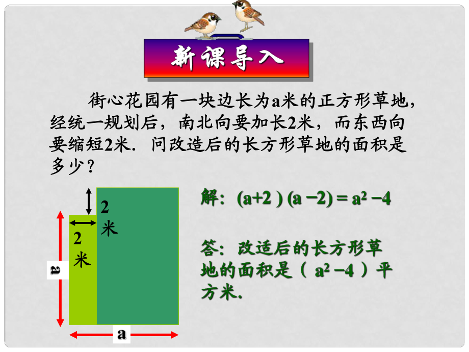 福建省莆田哲理中學(xué)八年級(jí)數(shù)學(xué)上冊(cè)《1521 平方差公式》課件 新人教版_第1頁(yè)