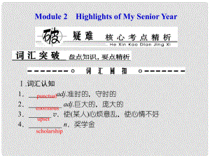 高考英語總復(fù)習(xí) Book 7 板塊十三 Modules 2 Highlights of My Senior Year課件 外研版