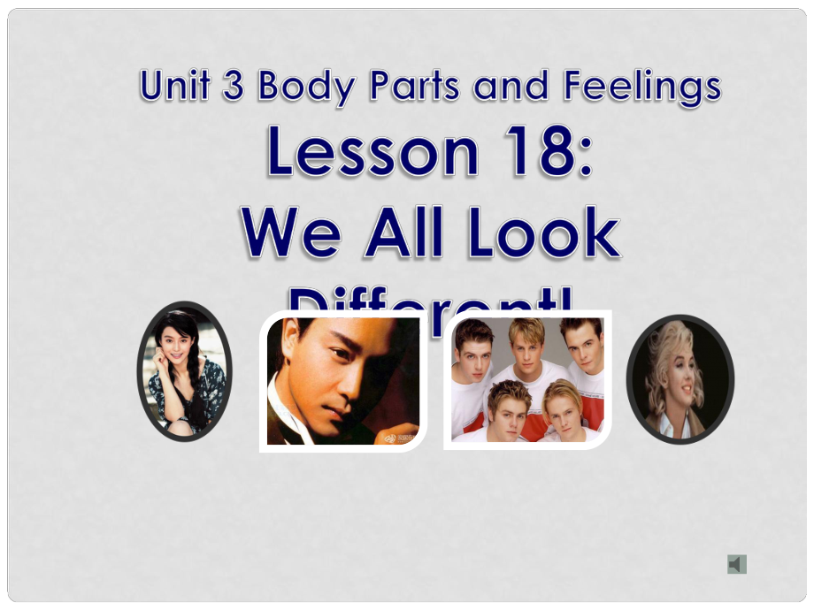 七年级英语上册 Unit 3 Body Parts and Feelings Lesson 18 We All Look Different!精美课件 （新版）冀教版_第1页