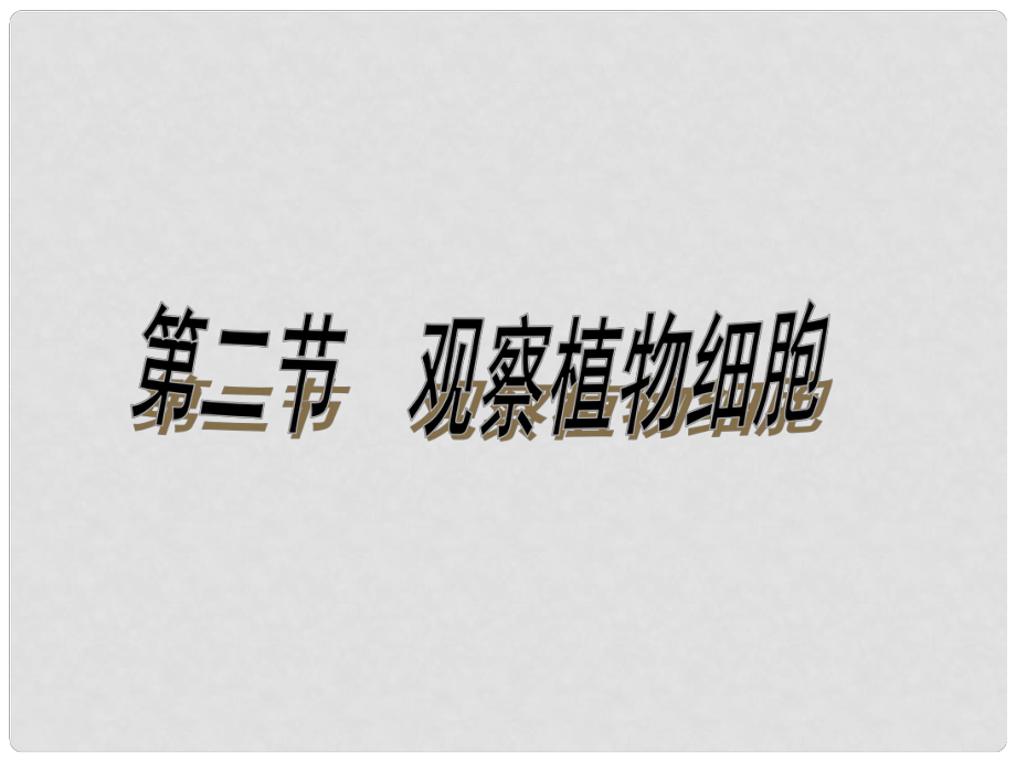 河南省濮陽市南樂縣寺莊鄉(xiāng)初級(jí)中學(xué)七年級(jí)生物上冊(cè) 第二節(jié) 植物細(xì)胞課件 新人教版_第1頁