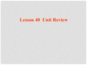 陜西省漢中市陜飛二中九年級(jí)英語下冊(cè) Unit 6 Get Ready for Jobs Lesson 40 Unit Review課件 冀教版