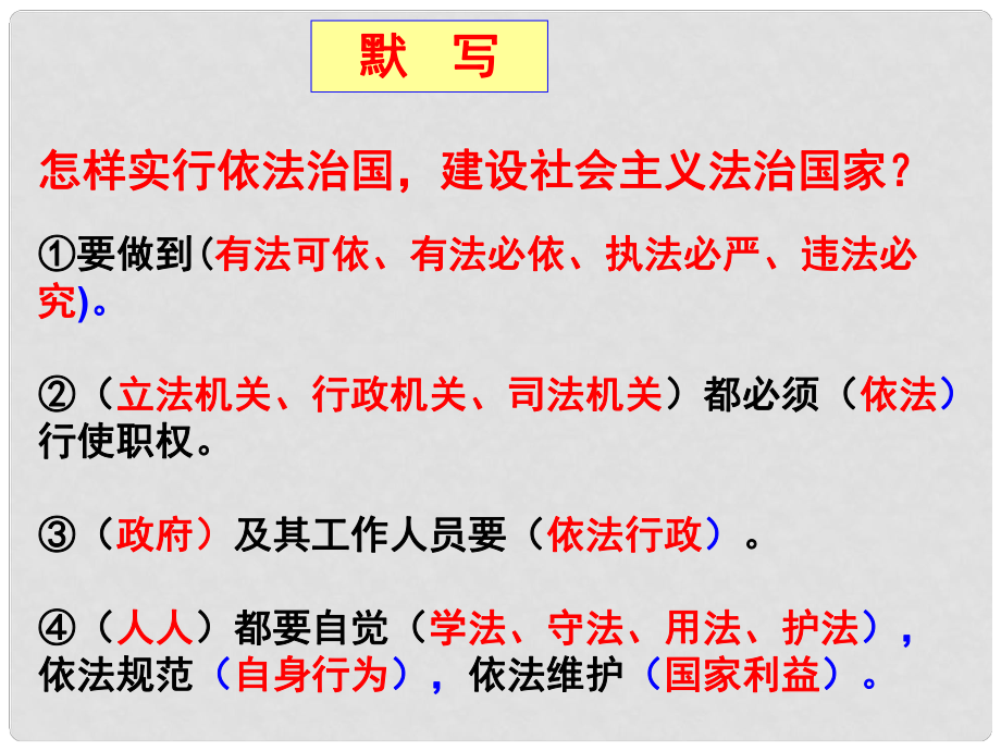 九年級政治全冊 第六課 第2框 《憲法是國家的根本大法》課件 新人教版_第1頁